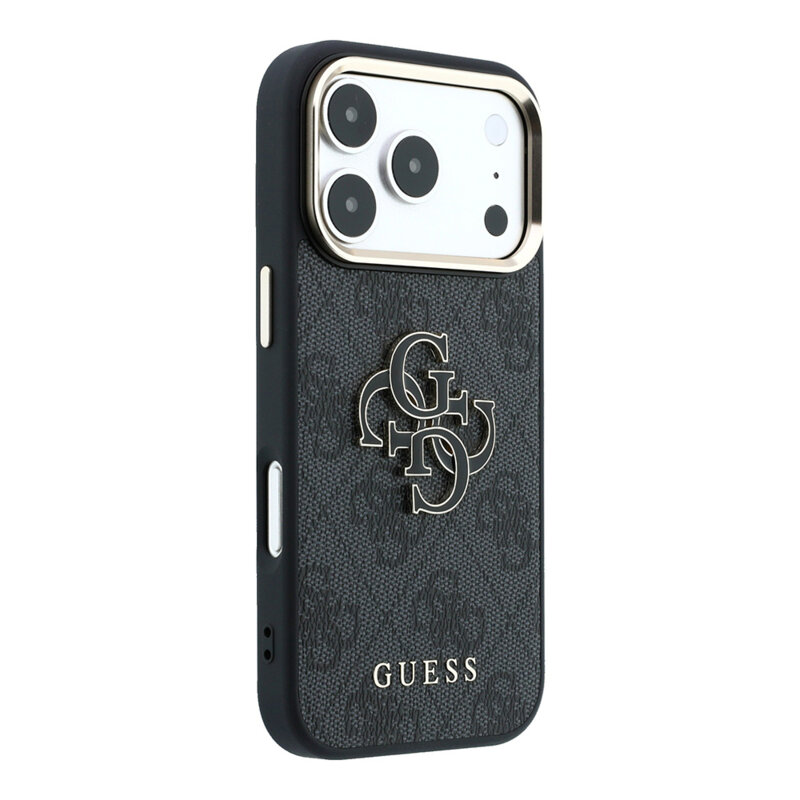Husa originala Guess iPhone 18 Pro Max Hardcase 4G Big Resin Logo, negru, GUHCP18X6P4SRMLK