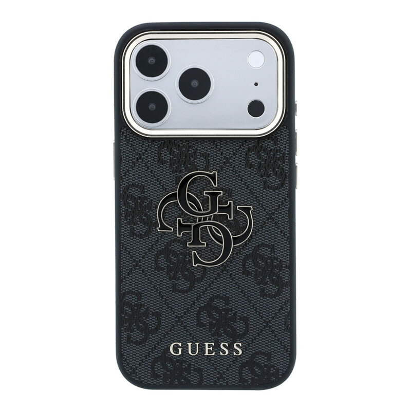 Husa originala Guess iPhone 18 Pro Max Hardcase 4G Big Resin Logo, negru, GUHCP18X6P4SRMLK