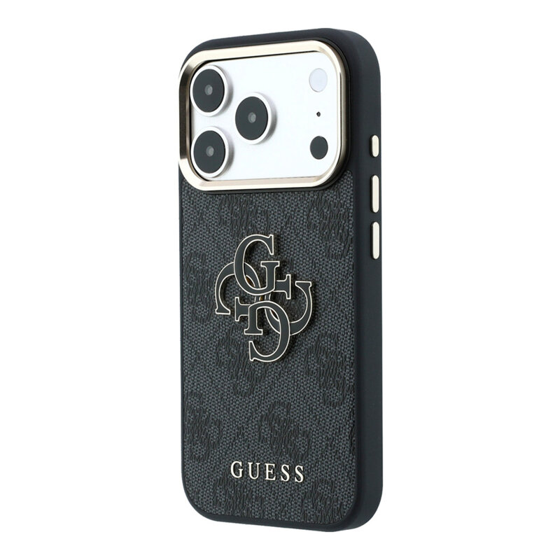 Husa originala Guess iPhone 18 Pro Max Hardcase 4G Big Resin Logo, negru, GUHCP18X6P4SRMLK