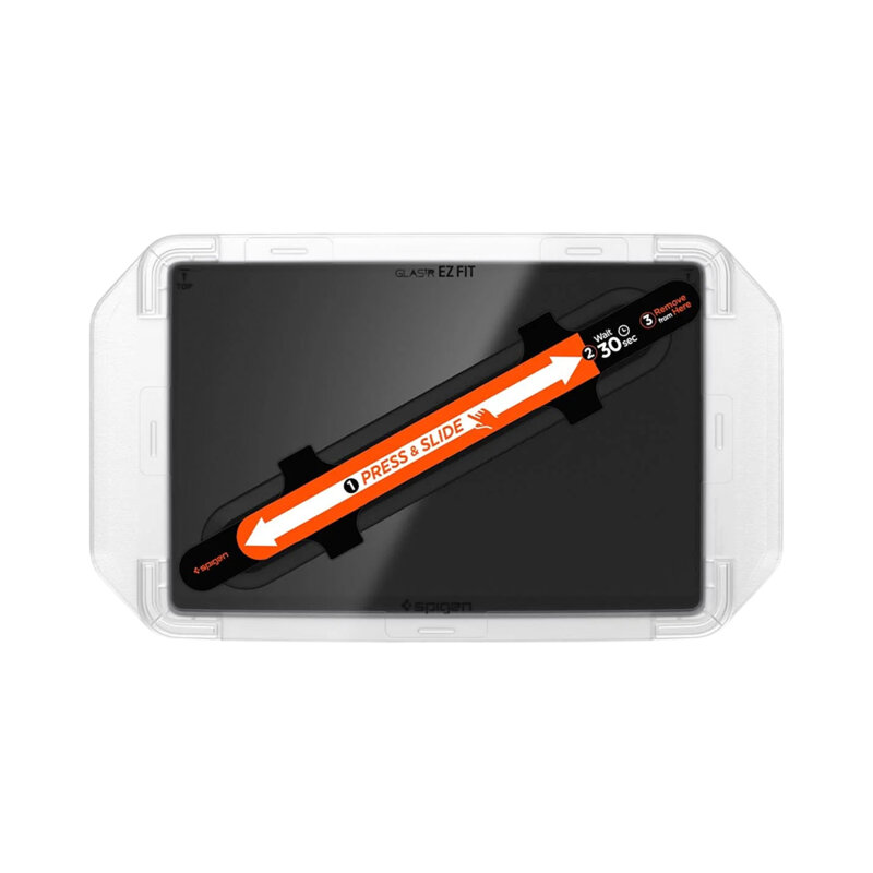 Folie display auto Tesla Model Y (2026/2025) / Model 3 (2026/2025/2024) Spigen Glas.tR EZ Fit Anti-Glare Matte FC, negru