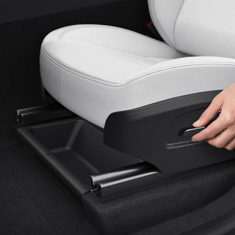 [Pachet 2x] Cutie depozitare, organizator scaun Tesla Model Y Juniper, Spigen, negru