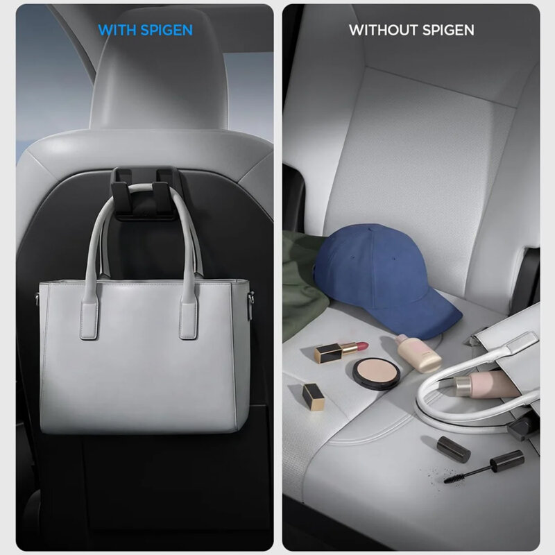 [Pachet 2x] Suport cu carlige, organizator scaun Tesla, Spigen