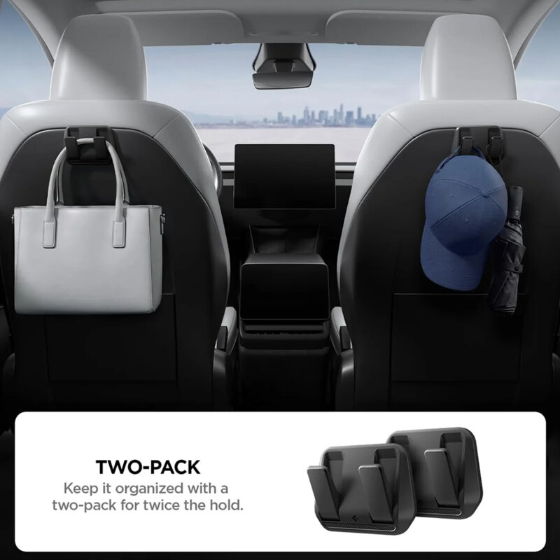 [Pachet 2x] Suport cu carlige, organizator scaun Tesla, Spigen