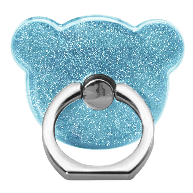 Suport Telefon/Tableta Glitter Bear Ring - Blue