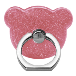 Suport Telefon/Tableta Glitter Bear Ring - Pink