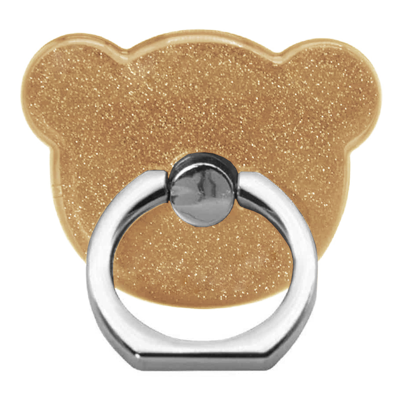 Suport Telefon/Tableta Glitter Bear Ring - Gold