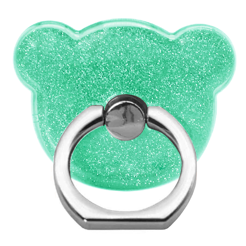 Suport Telefon/Tableta Glitter Bear Ring - Green