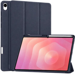 Husa Samsung Galaxy Tab S12 Plus Techsuit Flex Trifold Pen, bleumarin