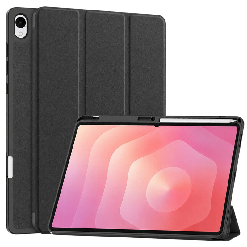 Husa Samsung Galaxy Tab S12 Plus Techsuit Flex Trifold Pen, negru