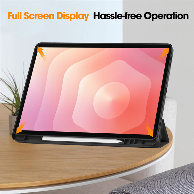 Husa Samsung Galaxy Tab S12 Plus Techsuit Flex Trifold Pen, negru