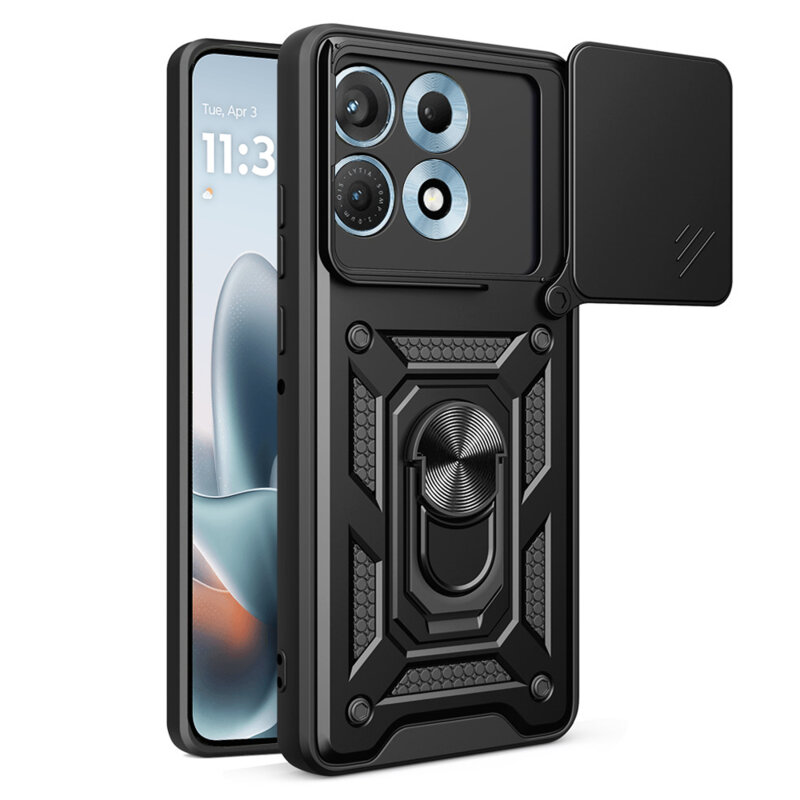 Husa Motorola Edge 70 Max protectie camera Techsuit CamShield Series, negru