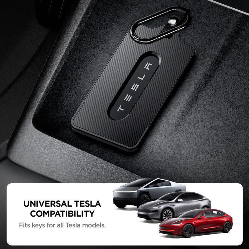 [Set 2x] Husa pentru cheie Tesla universala Spigen, negru