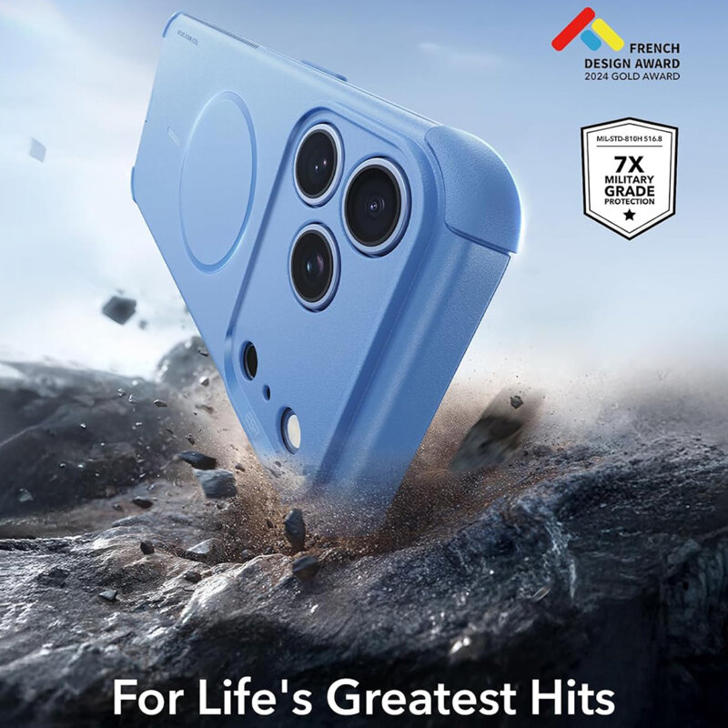 Husa iPhone 18 Pro ESR Cyber Halolock, bleu