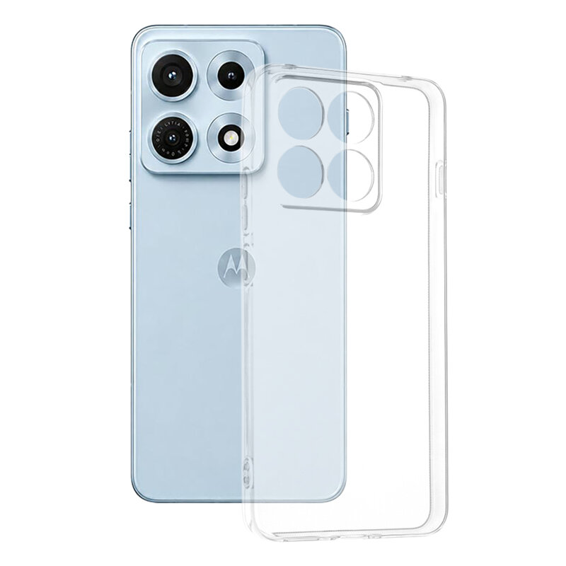 Husa Motorola Edge 70 Max Techsuit Clear Silicone, transparenta