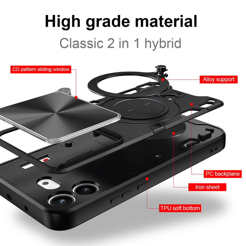 Husa Nothing Phone (4b) Techsuit CamGuard Pro, negru
