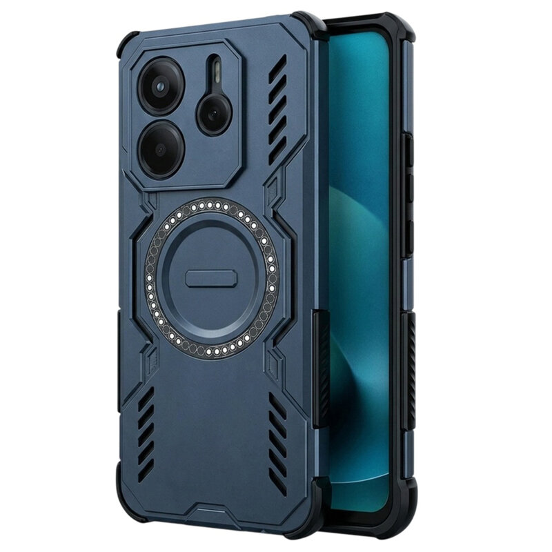 Husa Xiaomi Redmi Note 14 5G Techsuit ArmorMag Case, albastru