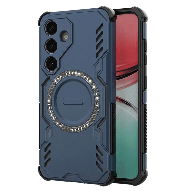 Husa Samsung Galaxy S25 FE Techsuit ArmorMag Case, albastru