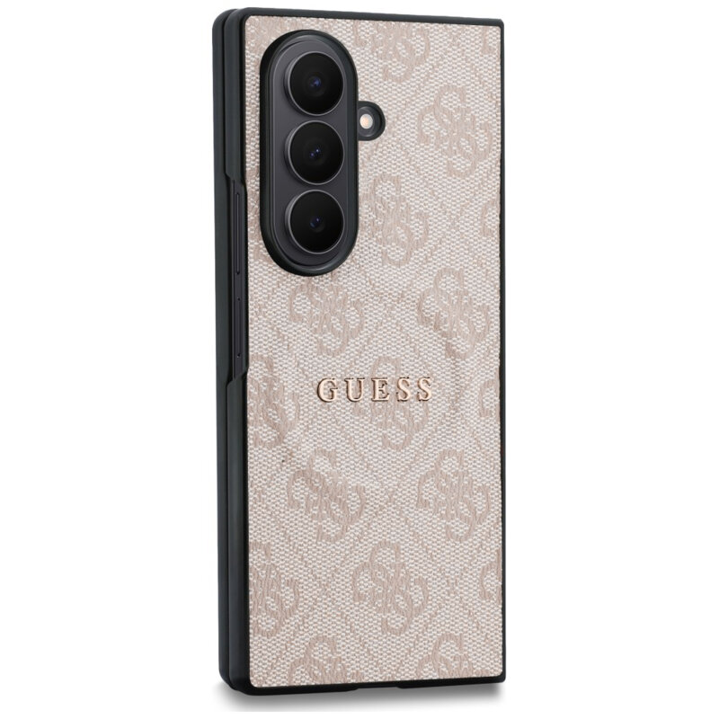 Husa Guess Samsung Galaxy Z Fold8 Ultra 4G Leather Classic MagSafe, roz, GUHMZFD8P4MSEGCP