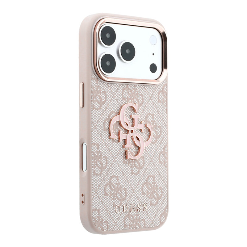 Husa originala Guess iPhone 18 Pro Hardcase 4G Big Resin Logo, roz, GUHCP18L6P4SRMLP