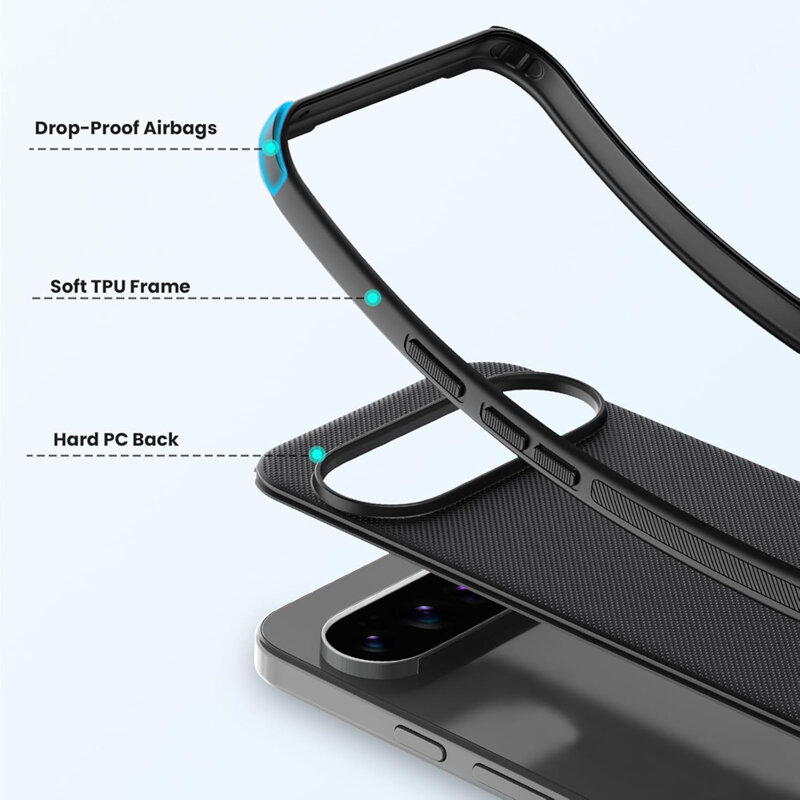 Husa Google Pixel 10 Pro XL Nillkin Super Frosted Shield Pro Magnetic, negru