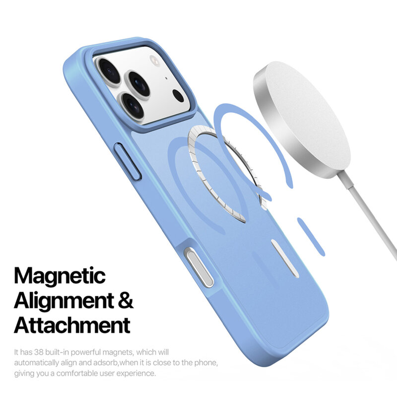 Husa iPhone 17 Pro Dux Ducis Yind MagSafe Series, mov deschis
