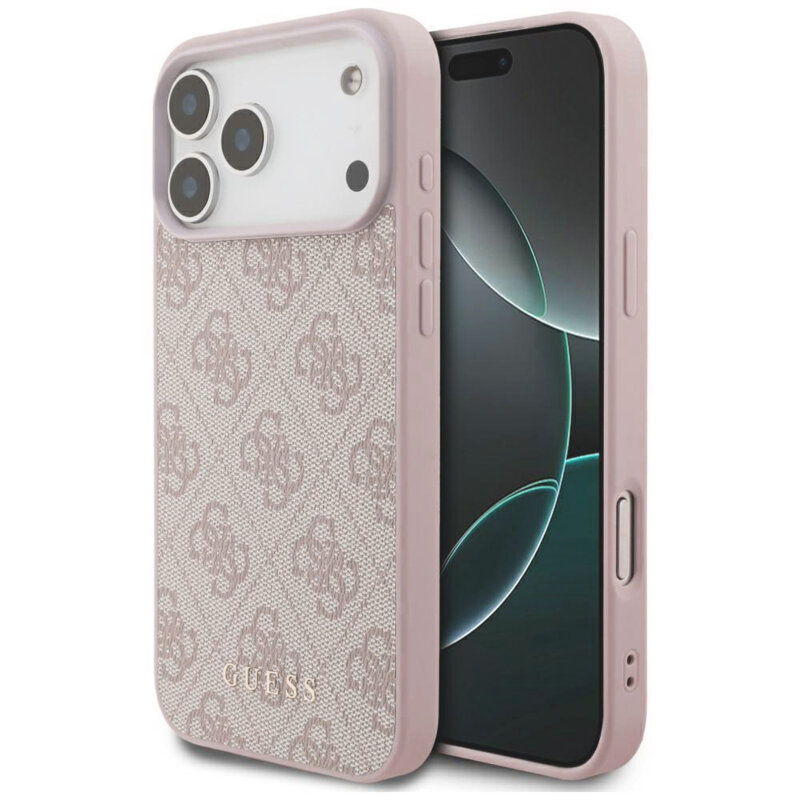 Husa originala Guess iPhone 18 Pro Max Hardcase 4G Classic Logo, roz, GUHCP18XG4GFPI