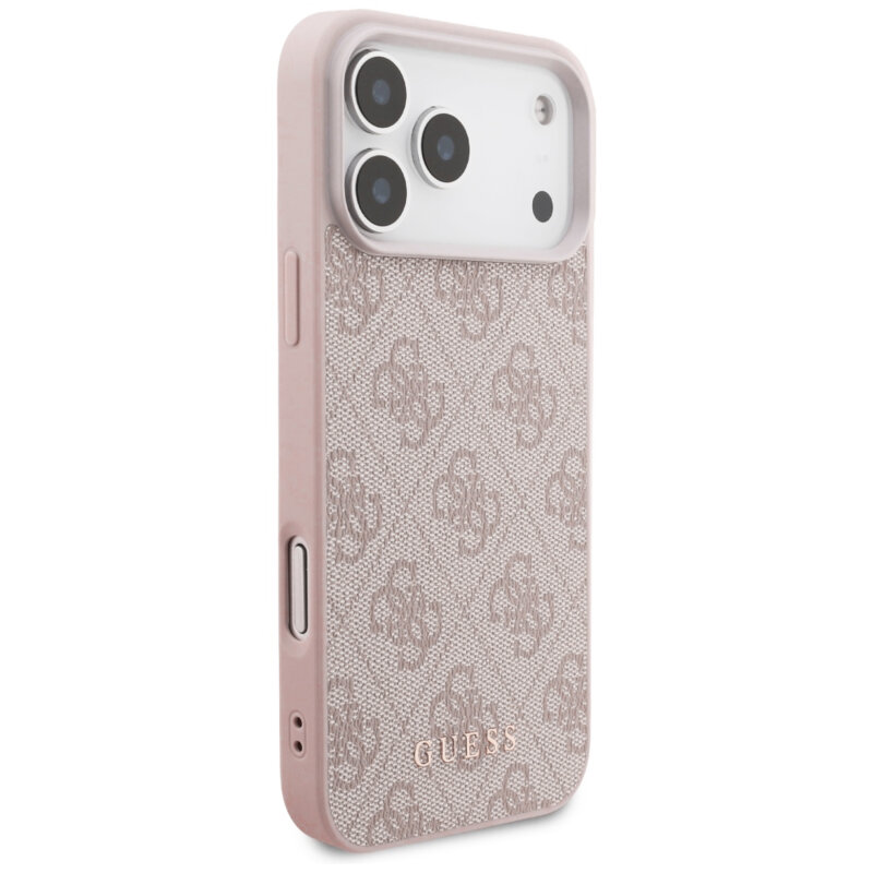 Husa originala Guess iPhone 18 Pro Max Hardcase 4G Classic Logo, roz, GUHCP18XG4GFPI