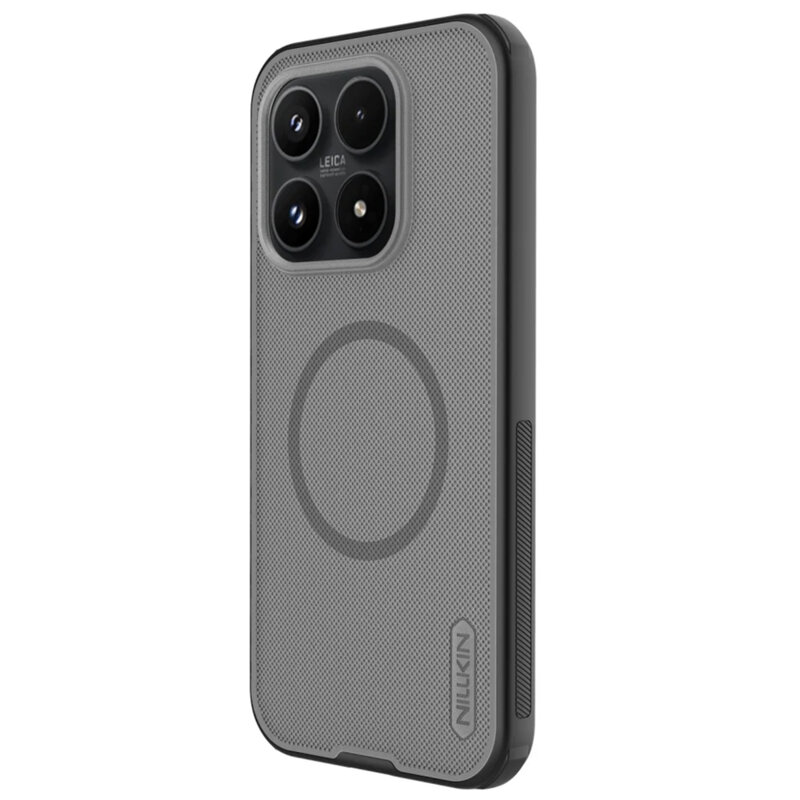 Husa Xiaomi 17 Nillkin Super Frosted Shield Pro Magnetic, negru/transparenta