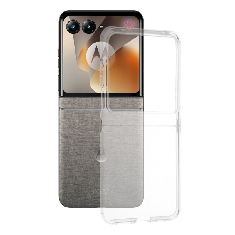 Husa Motorola Razr 70 Techsuit Clear Silicone, transparenta