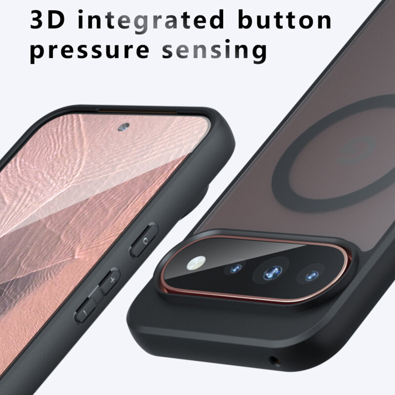 Husa Google Pixel 11 Pro XL Techsuit PureFrost MagSafe, negru frost