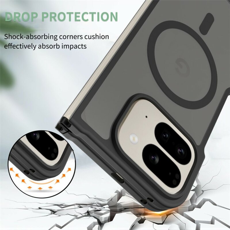 Husa Google Pixel 11 Pro Fold Techsuit PureFrost MagSafe, negru frost