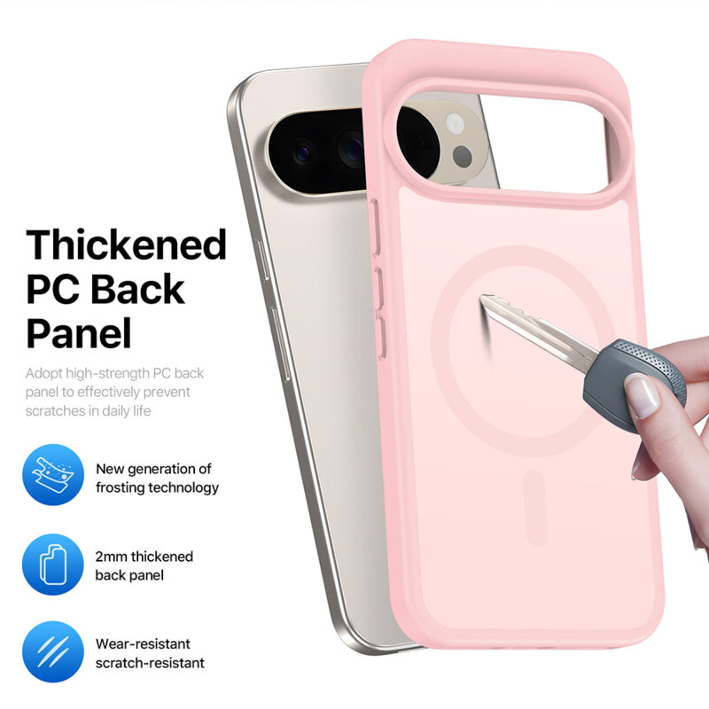 Husa Google Pixel 9 Pro Dux Ducis Yind MagSafe Series, roz