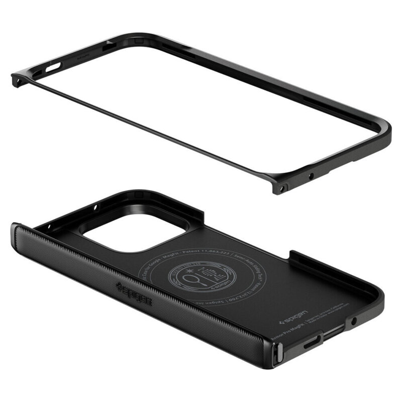 Husa Google Pixel 11 Pro Fold Spigen Slim Armor Pro MagSafe, negru