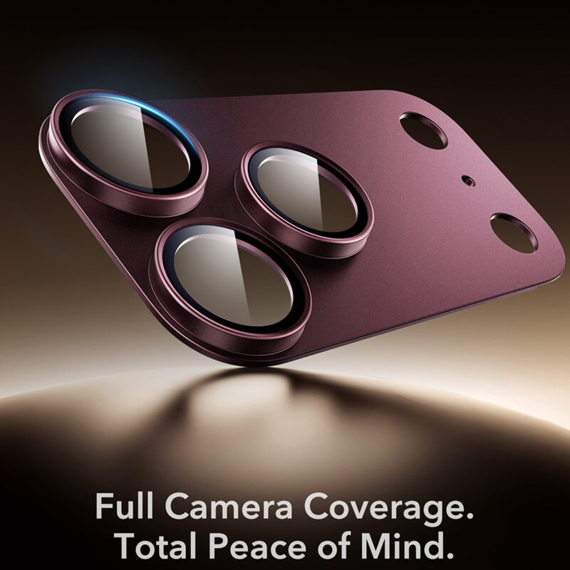 Folie sticla camera iPhone 18 Pro ESR Armorite Pro, bordo