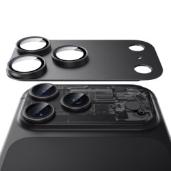Folie sticla camera iPhone 18 Pro ESR Armorite Pro, negru