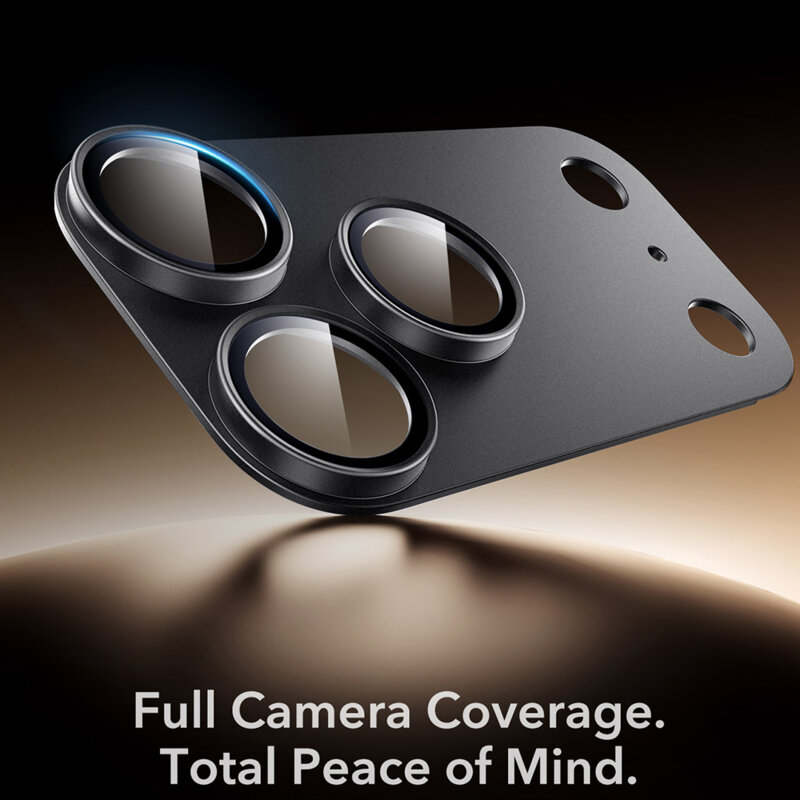 Folie sticla camera iPhone 18 Pro Max ESR Armorite Pro, negru