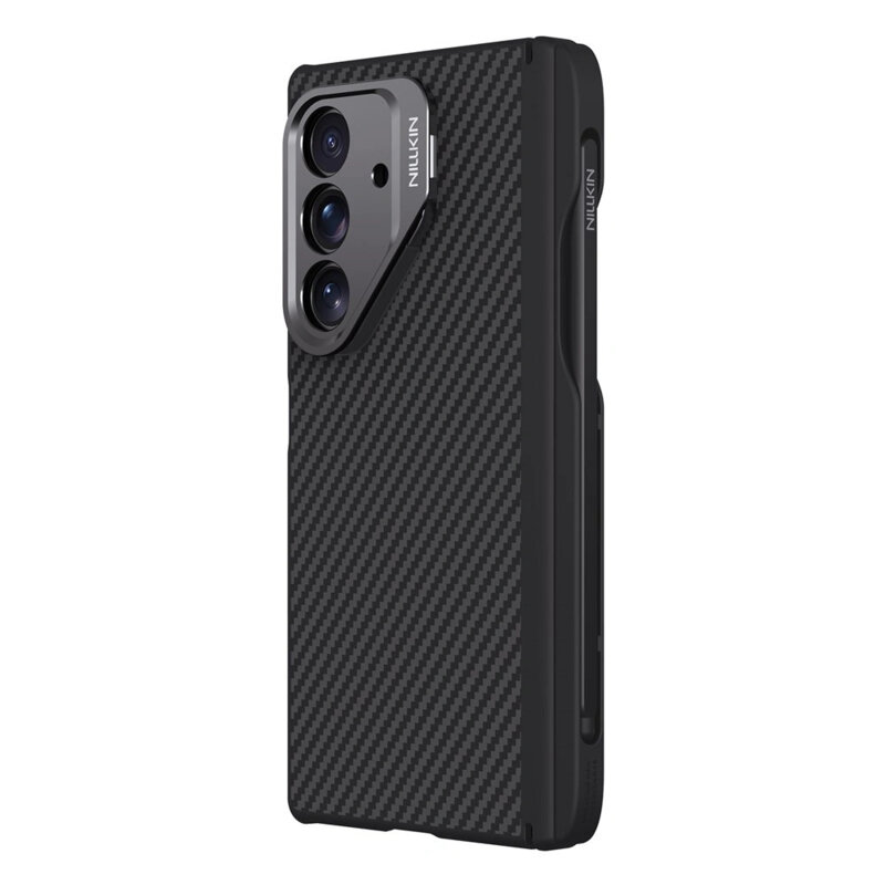 Husa Samsung Galaxy Z Fold7 cu stilou Nillkin CarboProp Magnetic, cu/fara decupaj camera, negru