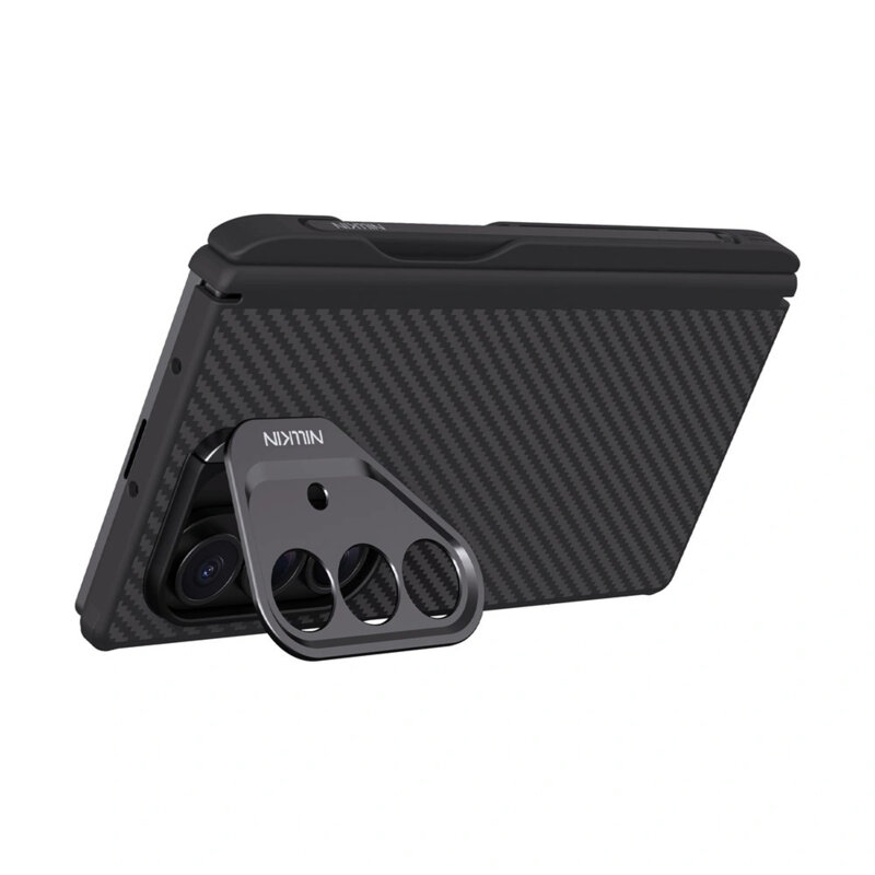 Husa Samsung Galaxy Z Fold7 cu stilou Nillkin CarboProp Magnetic, cu/fara decupaj camera, negru