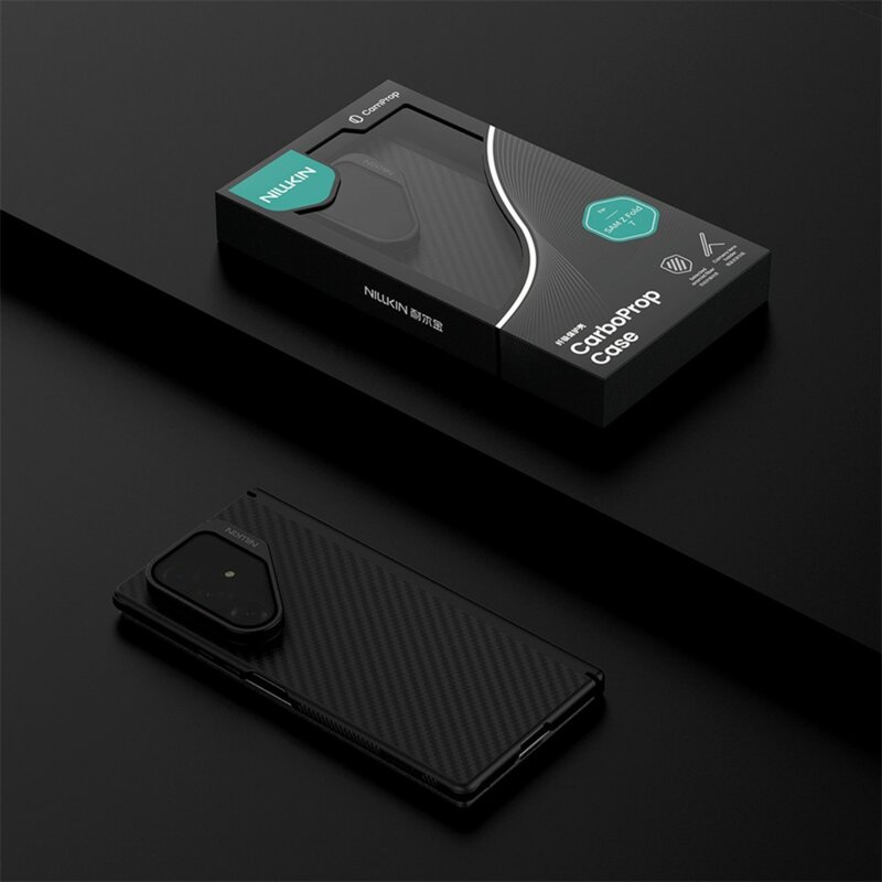 Husa Samsung Galaxy Z Fold7 Nillkin CarboProp Magnetic, cu/fara decupaj camera, negru