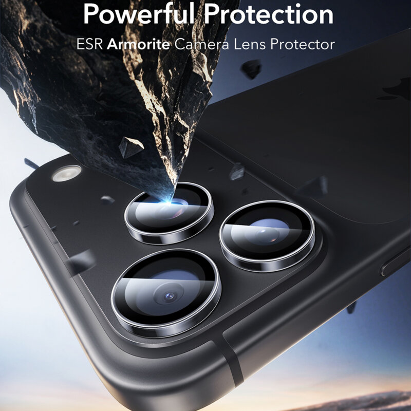 Folie sticla camera iPhone 18 Pro Max ESR Armorite Camera Lens Protectors, transparenta