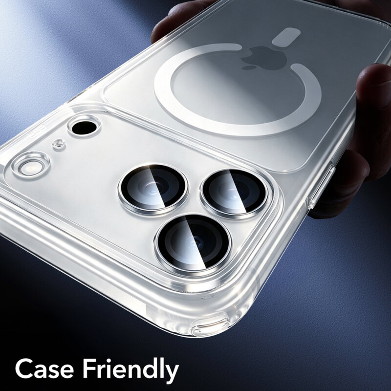 Folie sticla camera iPhone 18 Pro ESR Armorite Camera Lens Protectors, argintiu