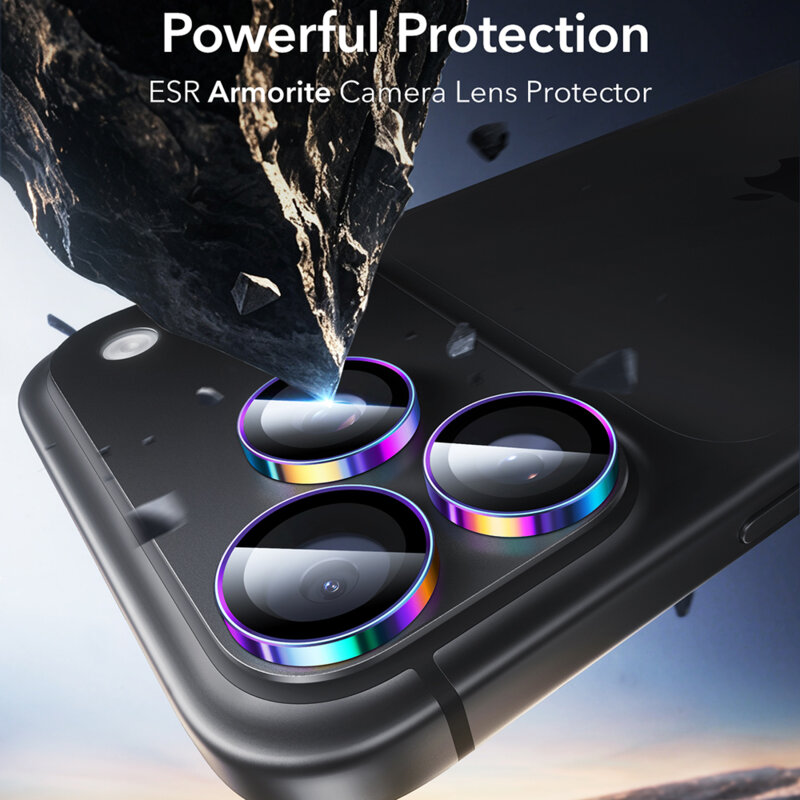 Folie sticla camera iPhone 18 Pro Max ESR Armorite Camera Lens Protectors, multicolor