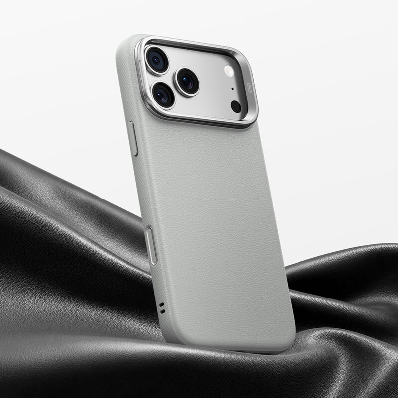 Husa iPhone 18 Pro ESR Atelier Magnetic Kickstand, gri