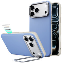 Husa iPhone 17 Pro ESR Atelier Magnetic Kickstand, bleu