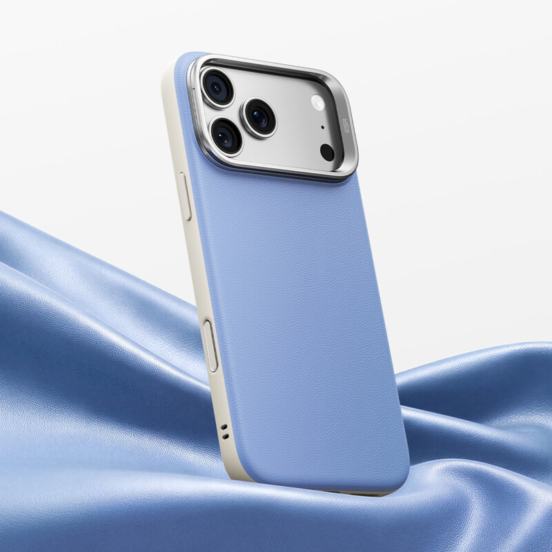 Husa iPhone 17 Pro ESR Atelier Magnetic Kickstand, bleu