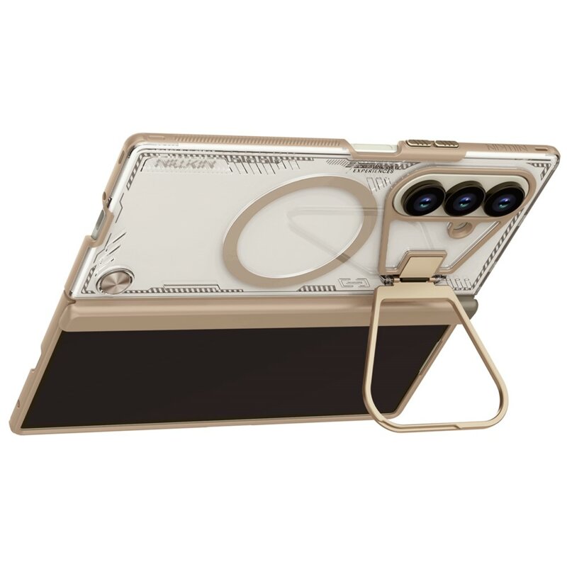 Husa Samsung Galaxy Z Fold7 Nillkin Iceblade Prop Magnetic, cu decupaj camera, maro