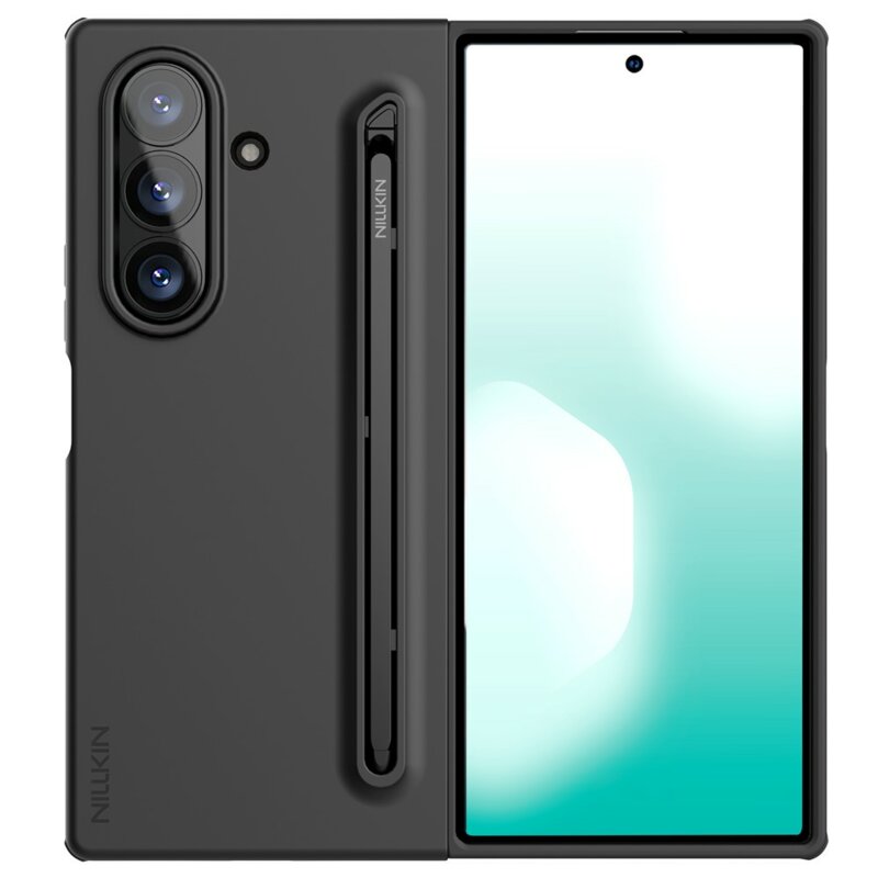 Husa Samsung Galaxy Z Fold7 cu stilou Nillkin Flex Pure, negru