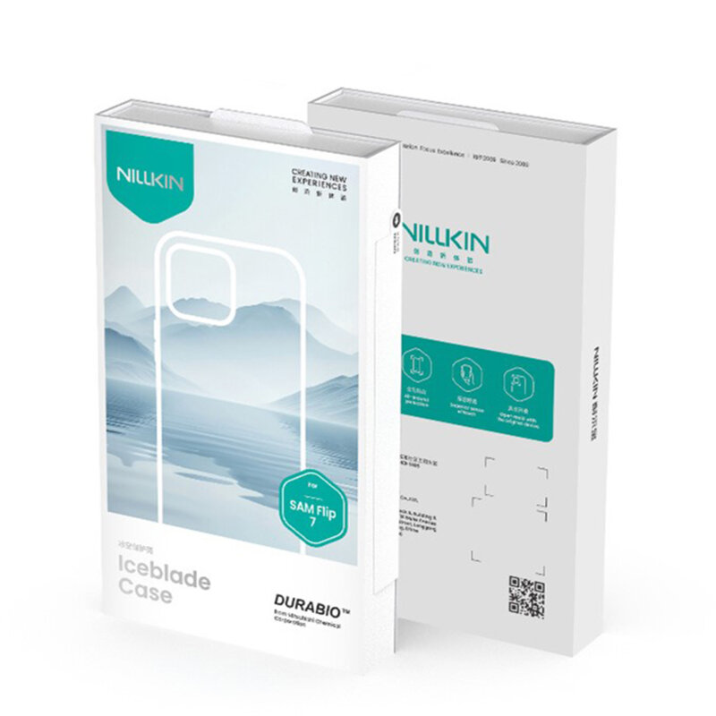 Husa Samsung Galaxy Z Flip7 Nillkin Iceblade Magnetic, maro