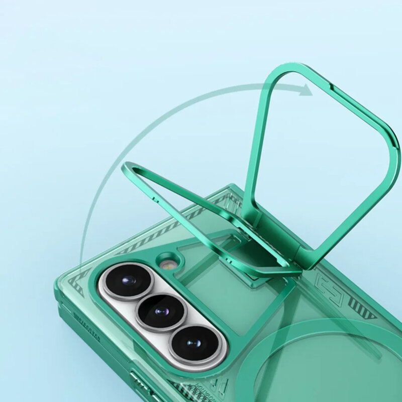 Husa Samsung Galaxy Z Fold7 Nillkin Iceblade Prop Magnetic, cu decupaj camera, verde