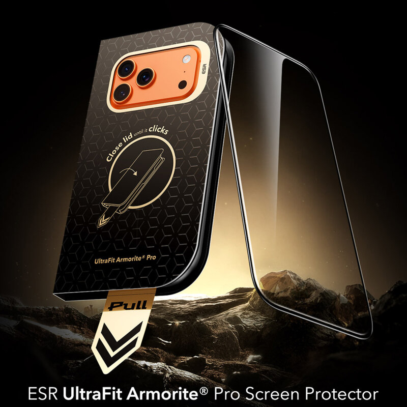 Folie sticla iPhone 18 Pro Max ESR Armorite Pro UltraFit, negru